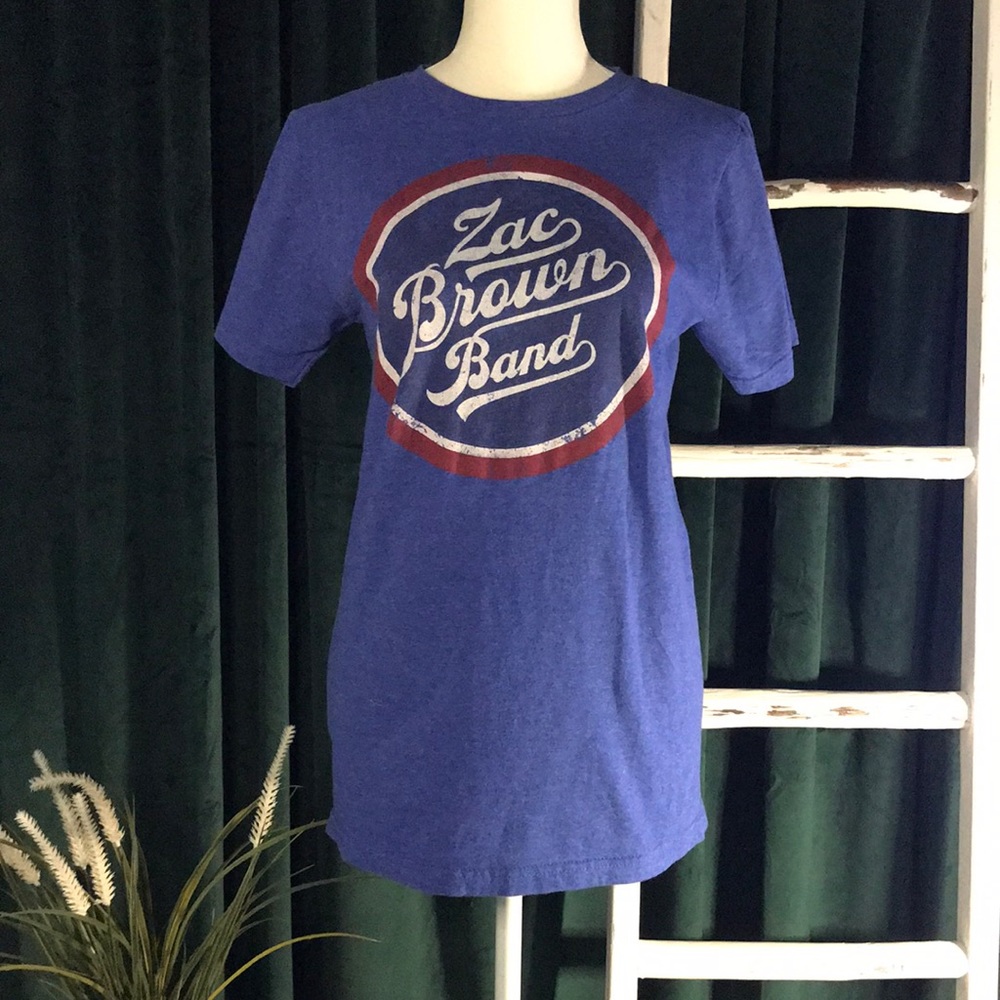 Zac Brown Band Tee Great American Road Trip 2014 Sz S